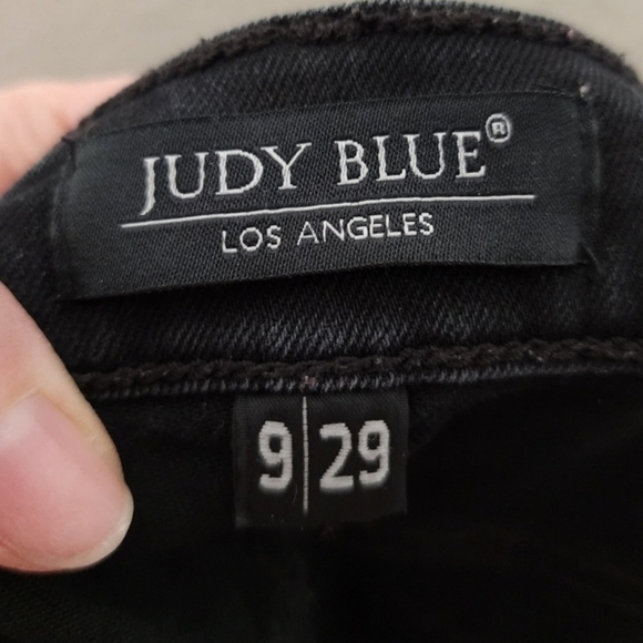 Judy Blue Black Trashed Boyfriend Jeans 9/29 - Picture 9 of 9